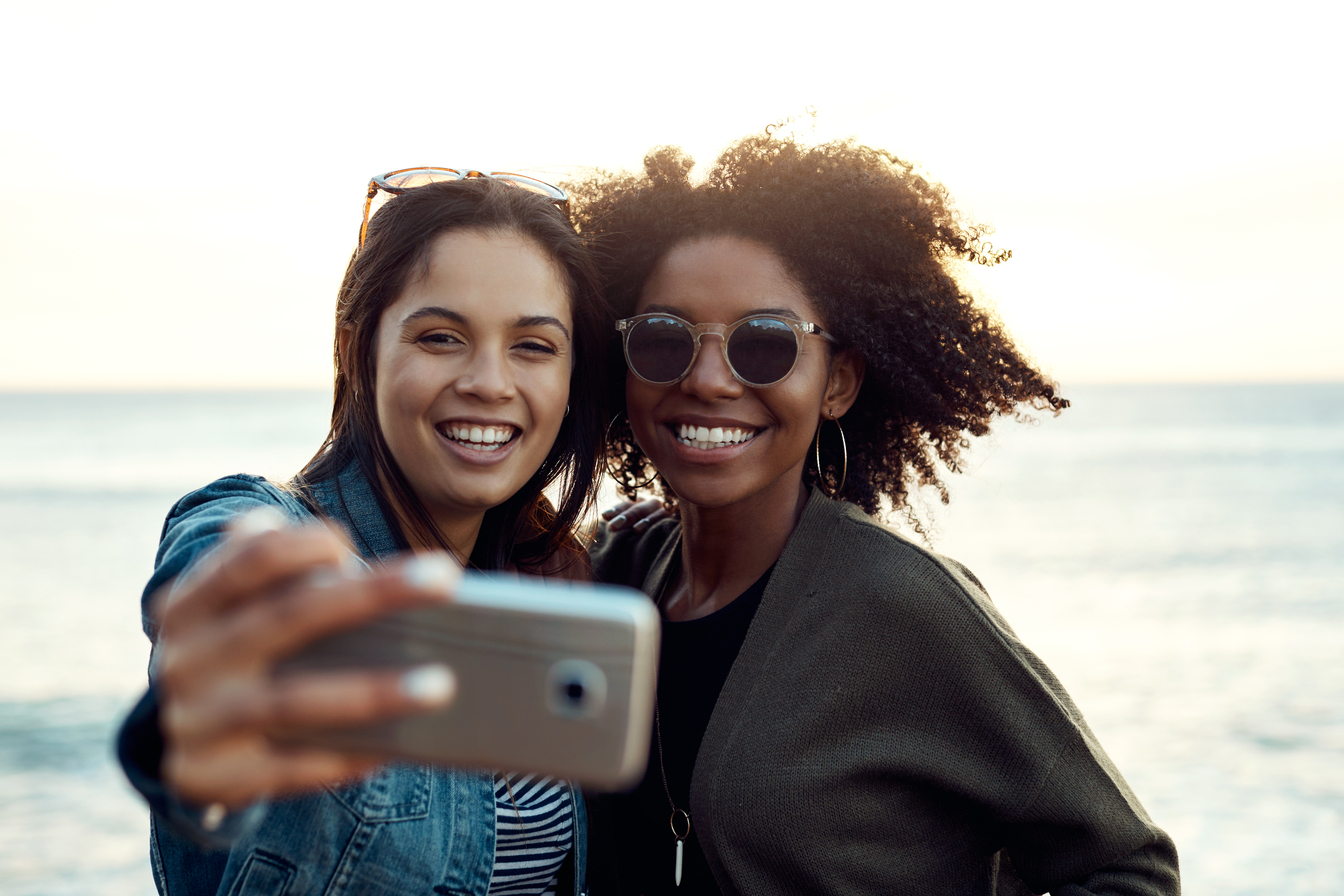 Two women on the beach